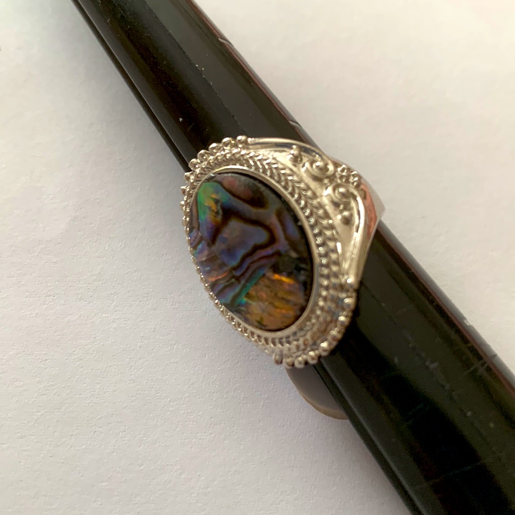 Abalone Silver Ring